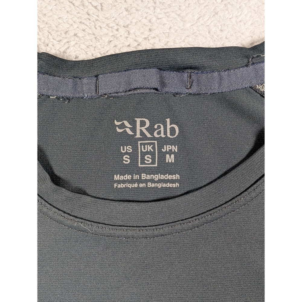 Rab Force‎ Long Sleeve Tee Mens Small Black Technical Base Layer Hiking Shirt - Picture 3 of 7